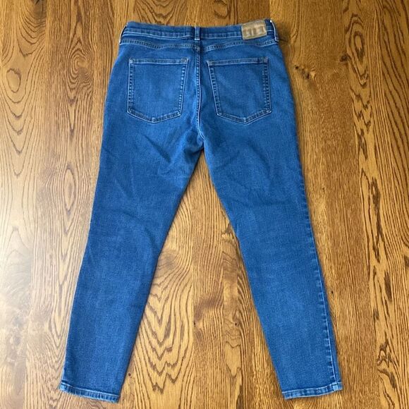 EVERLANE Women's 30 Blue Medium Wash Mid Rise Casual Skinny Ankle Jeans Stretch - Picture 15 of 16